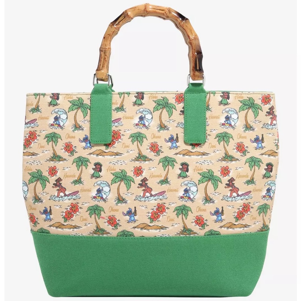 Loungefly bamboo stitch tote